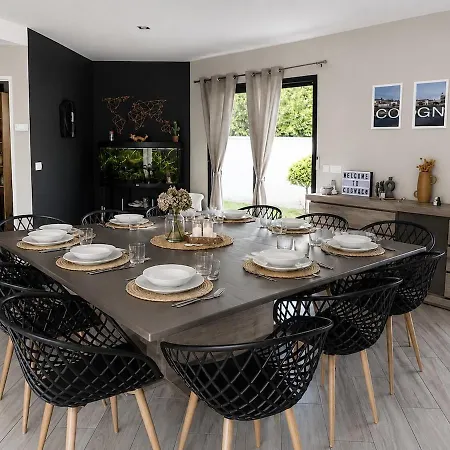 Vila 12 Pers Proche De Cognac - Piscine, Jacuzzi, Sauna Merpins